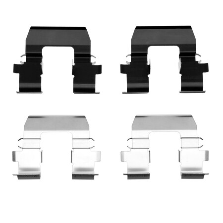 Dynamic Friction Co Disc Brake Hardware Kit, High Heat Resistance, , Front 340-53002